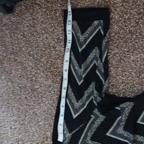 Emma & Michele black and white abstract quarter sleeve midi dress size large - Picture 16 of 16